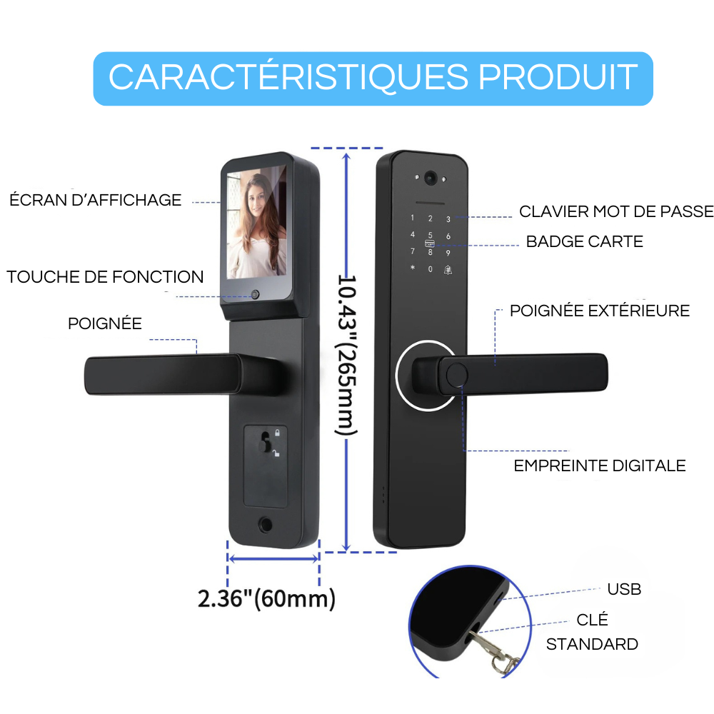 Furaks One – Serrure Connectée avec Caméra Intégrée